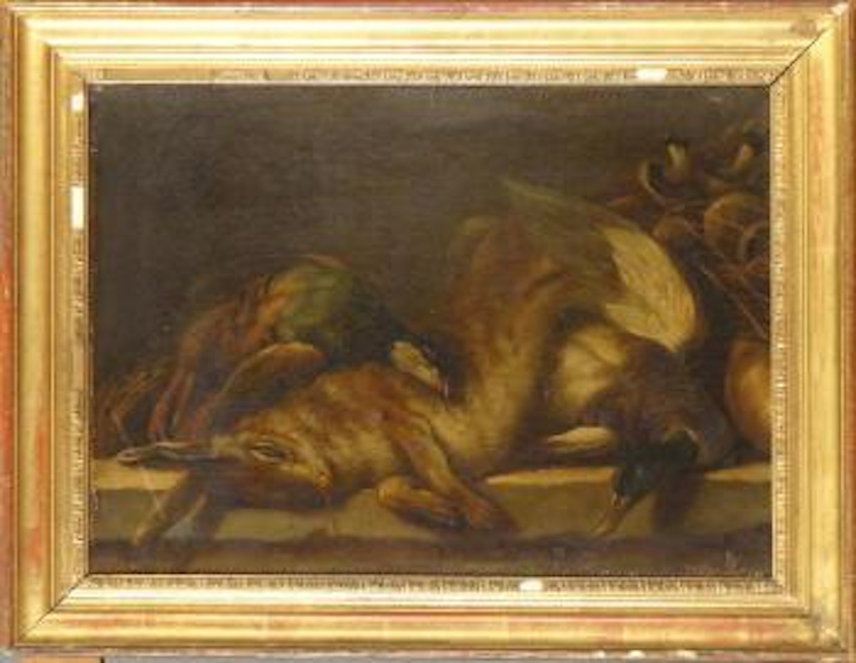 Nature morte au lièvre, coq des bruyères et canard by Jean-Baptiste Oudry