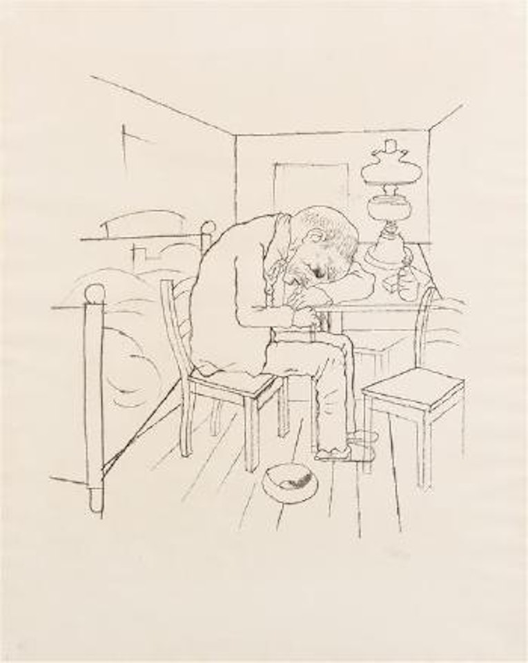 Schwimme, wer schwimmen kann, und wer zu plump ist, geh' unter (pl. 8 from Die Rauber) by George Grosz