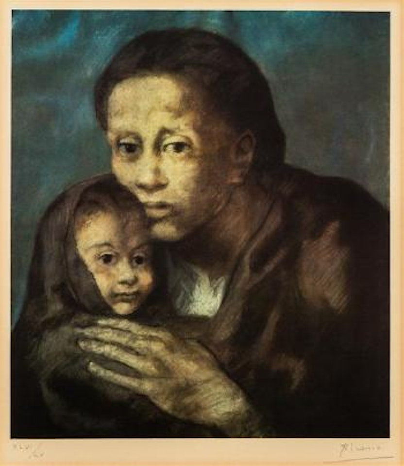 Mere et enfant au fichu by Pablo Picasso