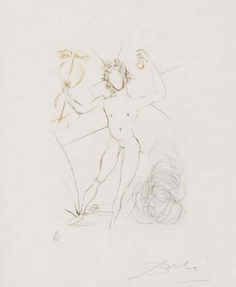 Mercure (aus: Quinz gravures) by Salvador Dali