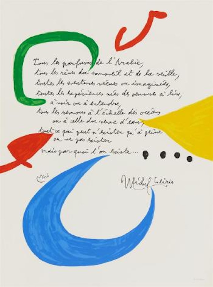 Miró - Leiris by Joan Miró