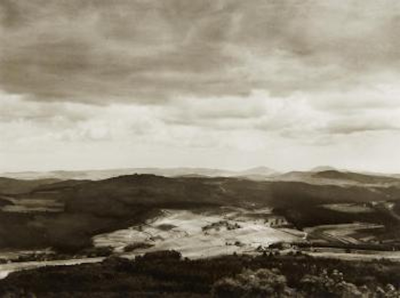 Blick von der Hohen Acht auf die Laacher Berge by August Sander