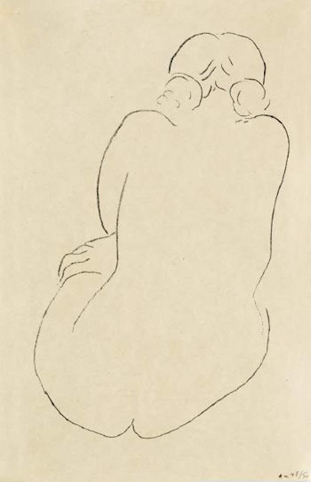 Nu assis, vu de dos by Henri Matisse