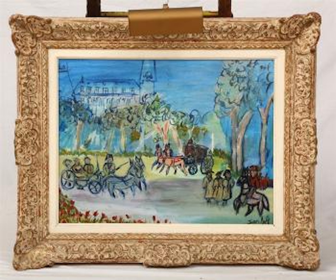 Parisian Park Scene by Jean Dufy