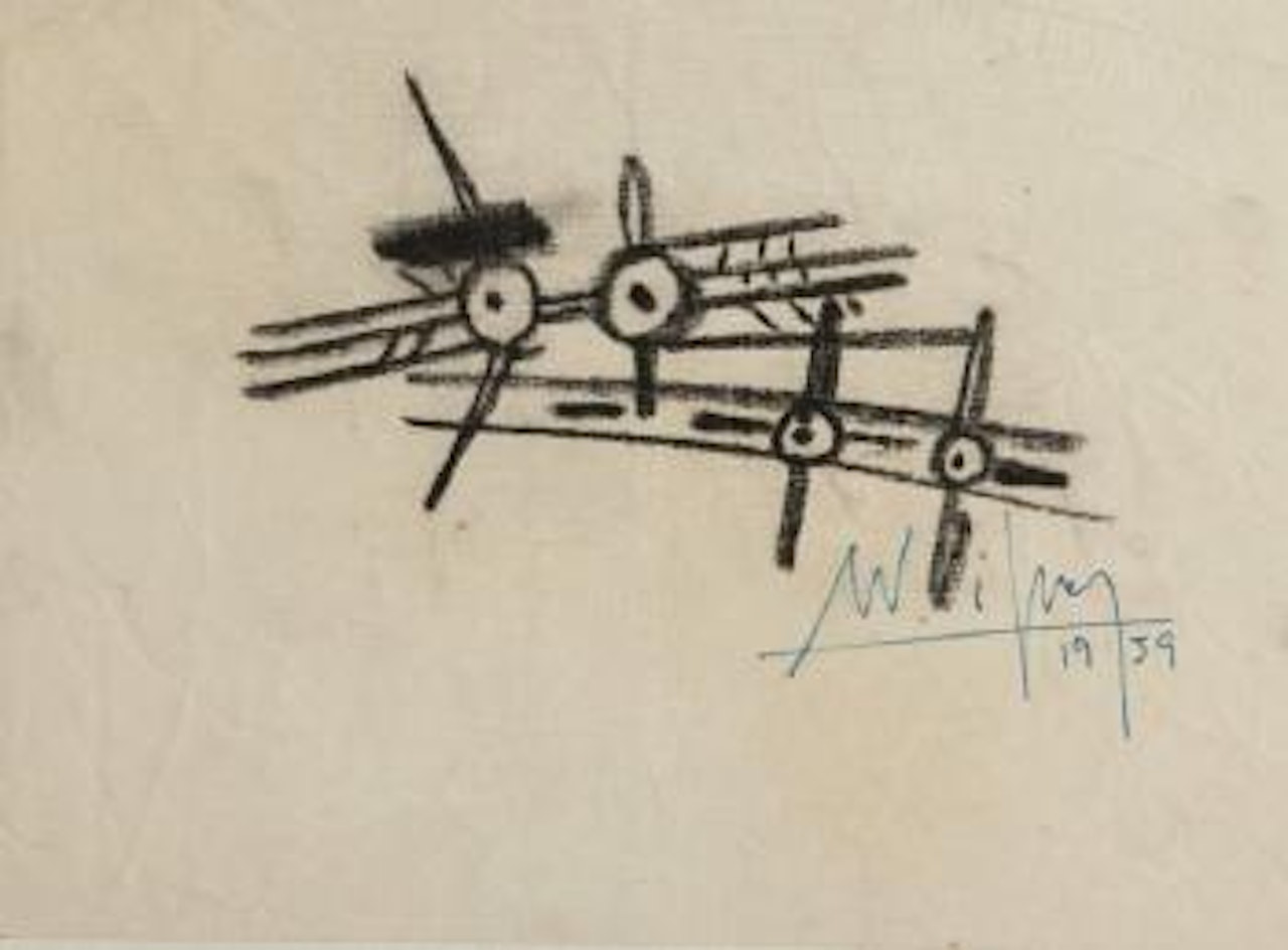 Lotto di tre opere: Senza titolo. Senza titolo. Senza titolo by Wifredo Lam