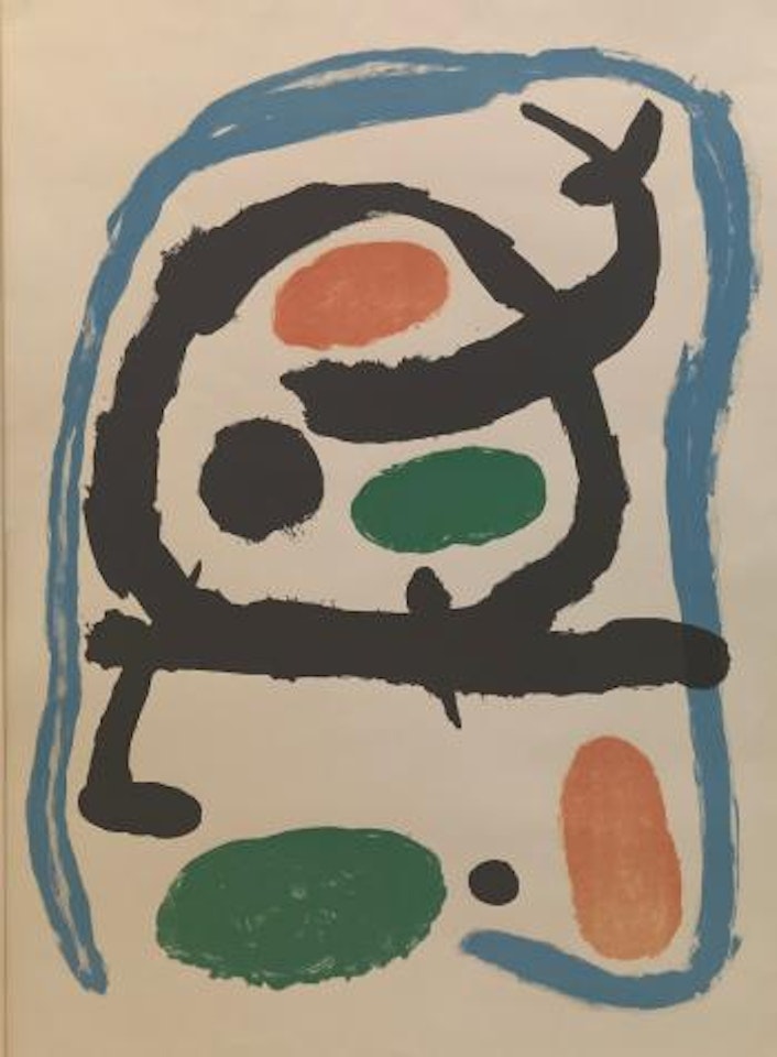 Poster for the Miro exhibition at the Musee National d'Art Moderne, Paris by Joan Miró