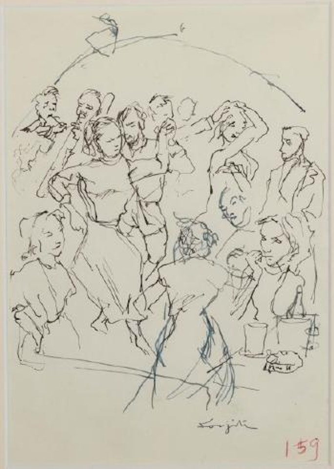 Musiciens et danseurs by Leonard Tsuguharu Foujita