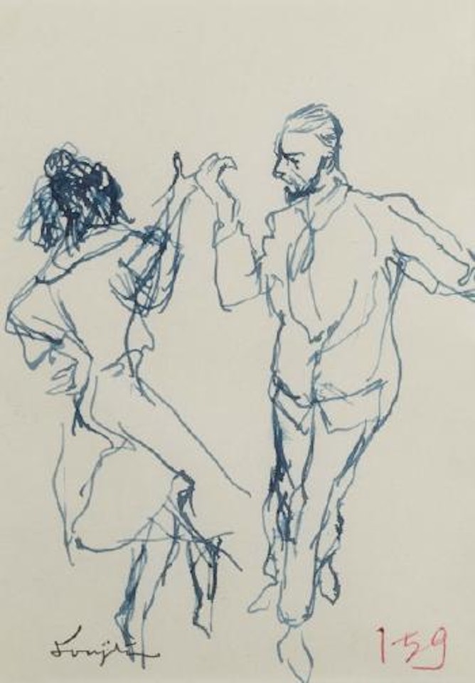 Couple de danseurs by Leonard Tsuguharu Foujita