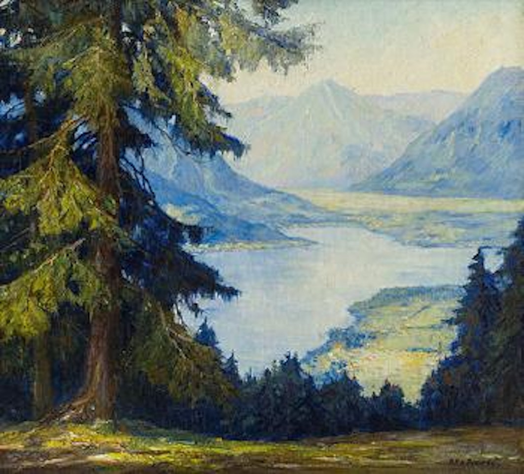 Blick auf den Tegernsee by Otto Pippel