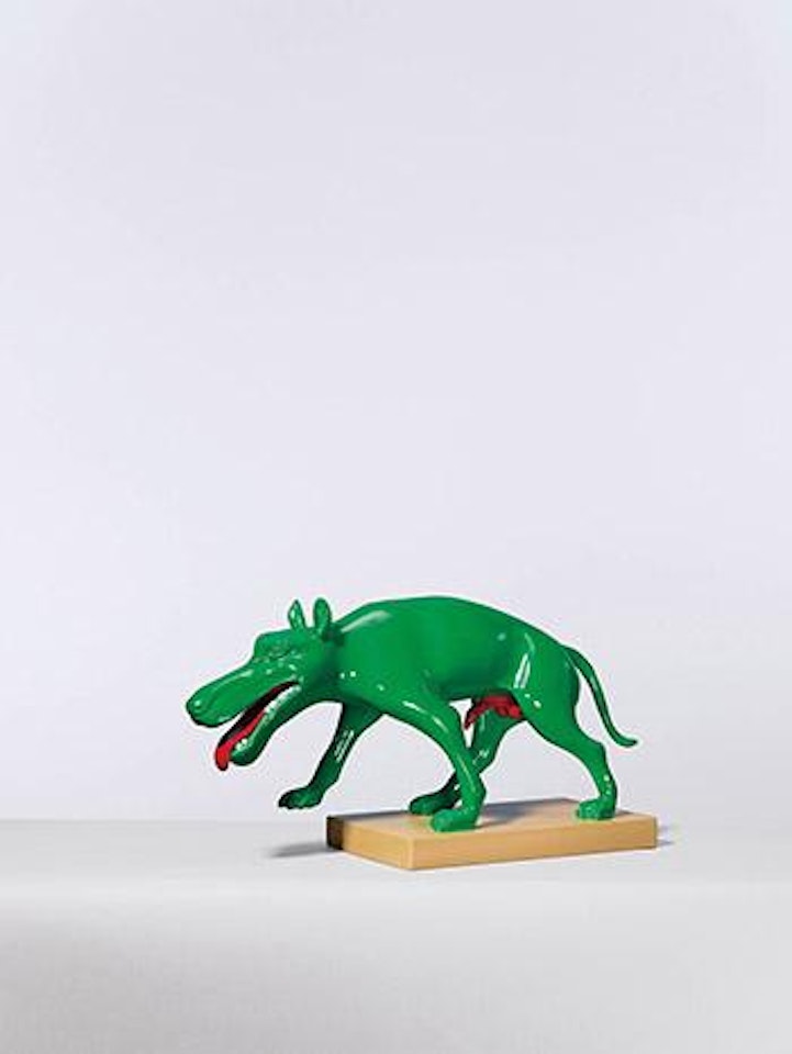 Green Dog by Zhou Chunya