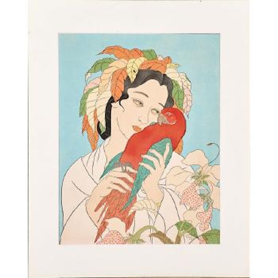 Chagrins D'amour and La Poetesse indienne by Paul Jacoulet