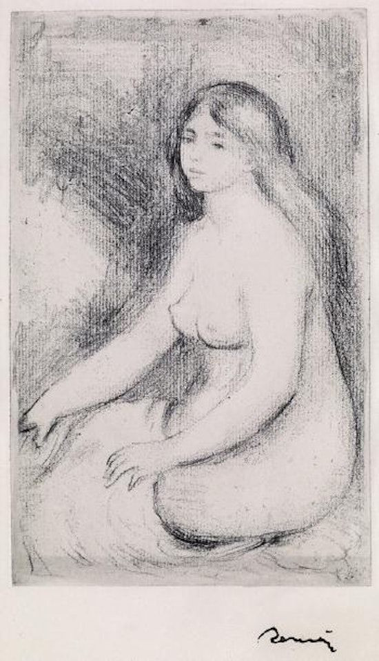 Baigneuse Assise by Pierre-Auguste Renoir