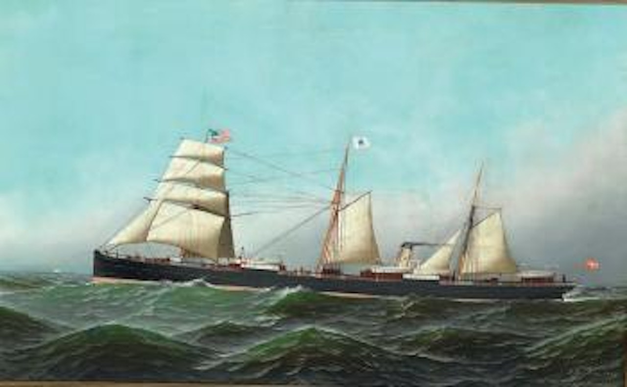 The steamship Geiser by Antonio Jacobsen