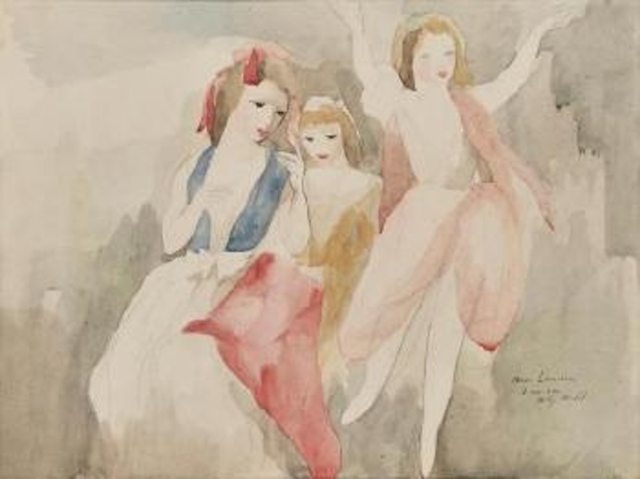 Jeune Femme Et Jeunes Filles En Plein Air by Marie Laurencin