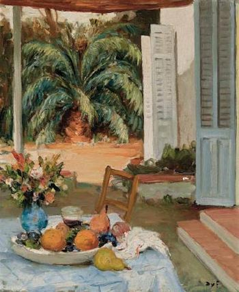 La terrasse de l'atelier de Cannes by Marcel Dyf