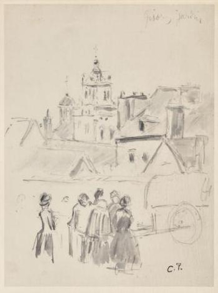 Gisors, Jardin by Camille Pissarro