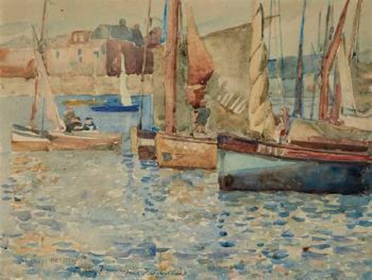 Harbor Scene by Maurice Prendergast