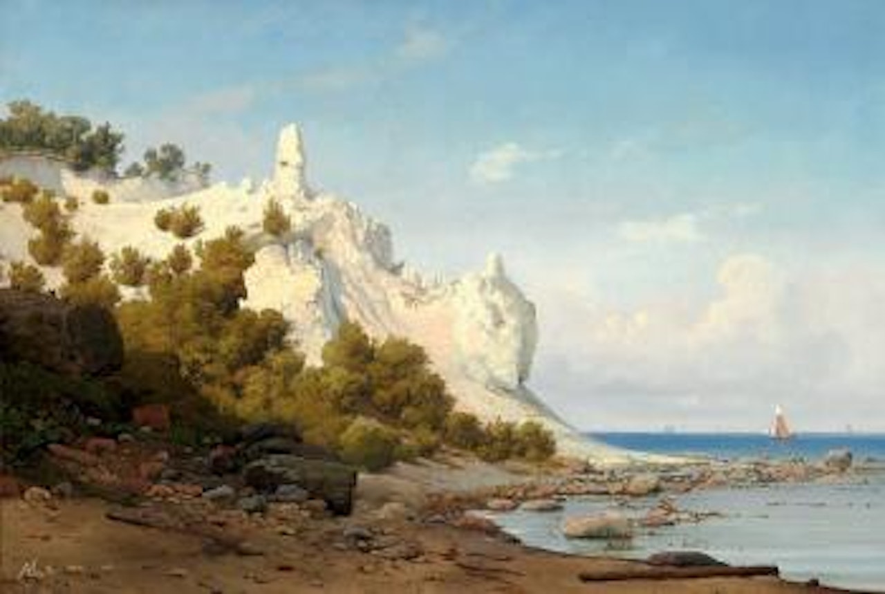 View of the cliffs of Møn by Anton Edvard Kieldrup