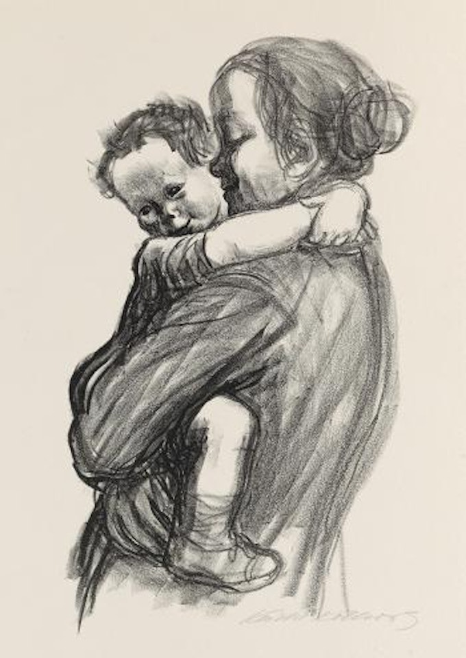 Mutter mit Jungen by Kathe Kollwitz
