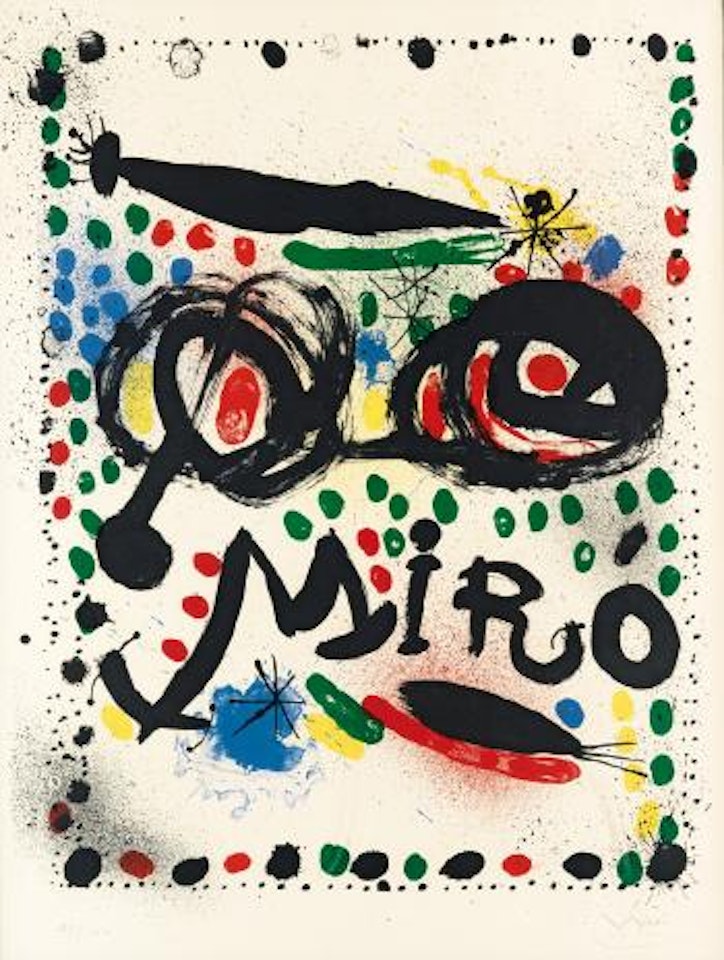 Poster for the Exhibition Joan Miró Graphics, Philadelphia Museum of Art by Joan Miró