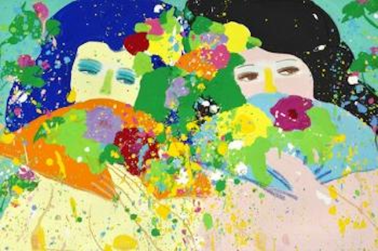 I love Autumn Moon-Do you? by Walasse Ting