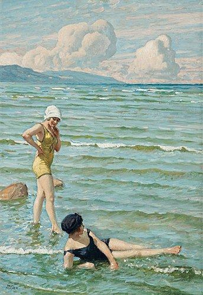 Women Bathing by Paul Fischer