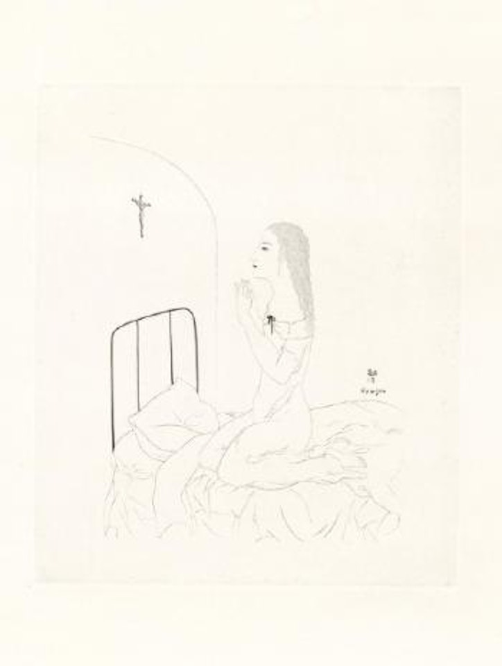 La prière by Leonard Tsuguharu Foujita