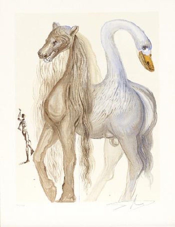 The obsequies for Clorinda; La femme cheval; La chimère d'Horace by Salvador Dali