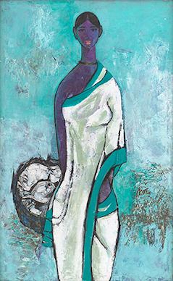 Untitled (Fisherwoman) by B Prabha