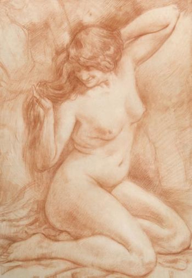 La Rousse, IV ou Nu agenouillé by Theo van Rysselberghe