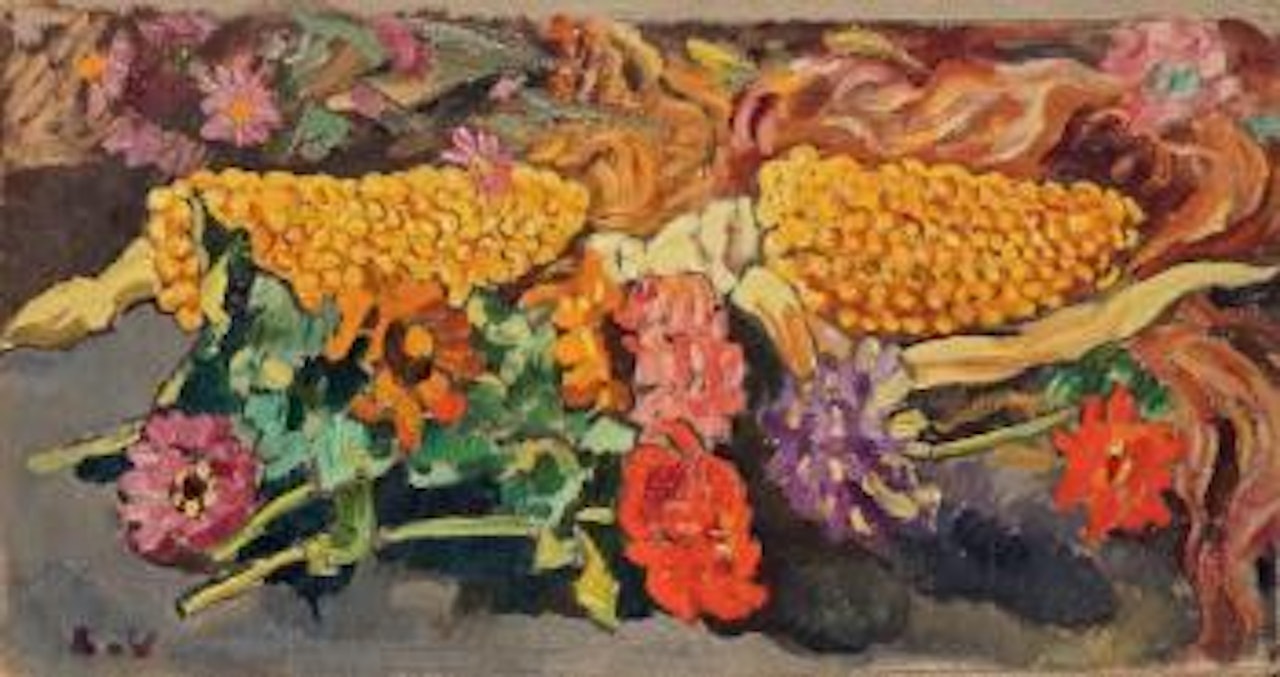 Branches de maïs et fleurs by Louis Valtat
