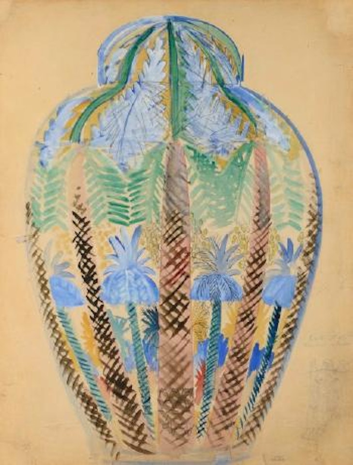Vase aux palmiers, projet by Raoul Dufy