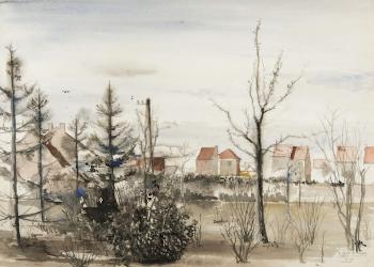 Zicht te Latem by Paul Delvaux