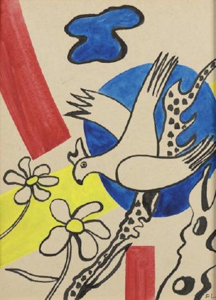 Composition à l’oiseau, pour le cirque by Fernand Leger