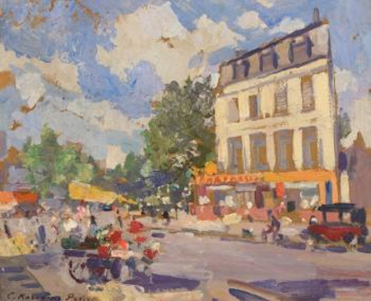 Rue de Paris by Konstantin Alekseevich Korovin