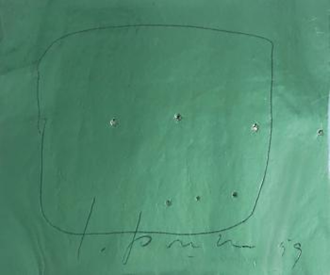 Concetto Spaziale ,
1959 by Lucio Fontana