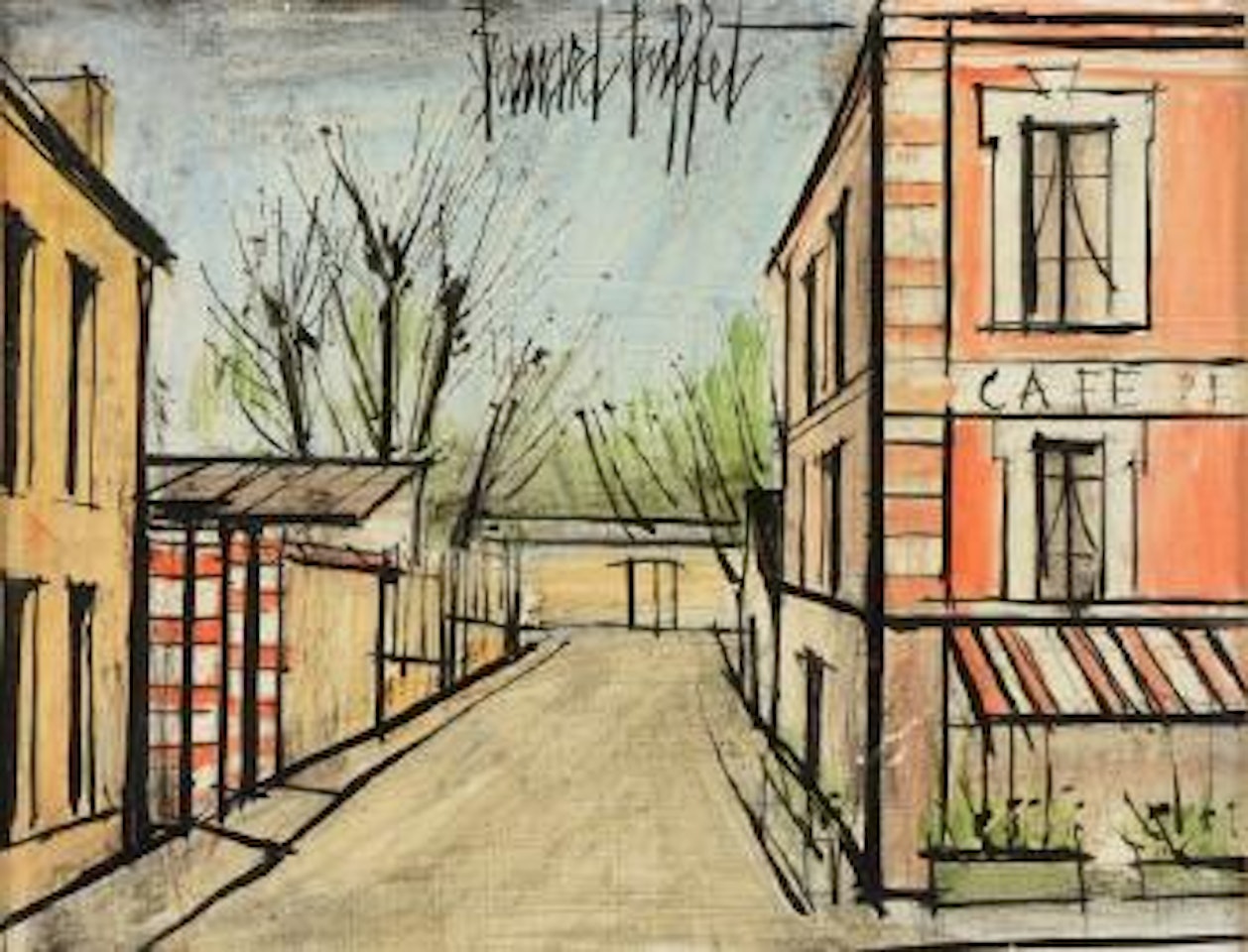 Le Café rose by Bernard Buffet