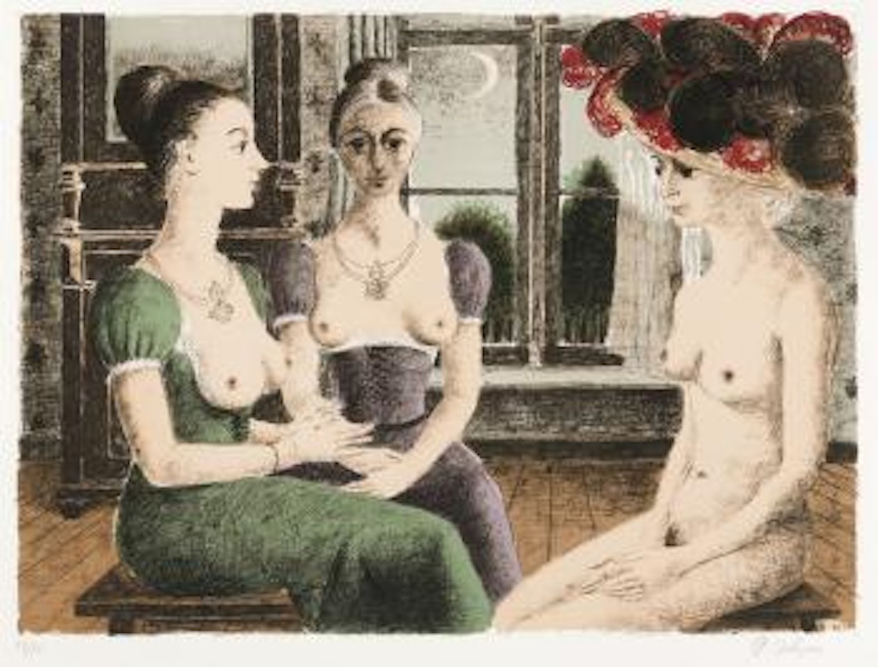 La fenêtre by Paul Delvaux