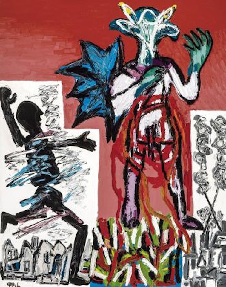 Magical figure (NY #367) by Karel Appel
