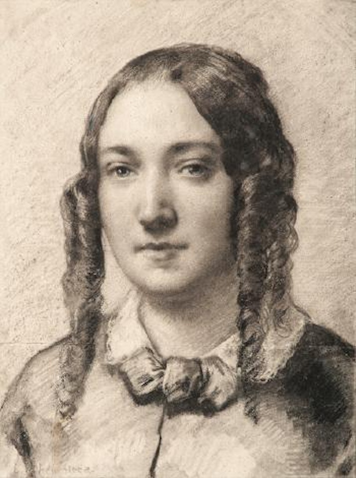 Portrait of the Artist's Wife by Léon Augustin Lhermitte