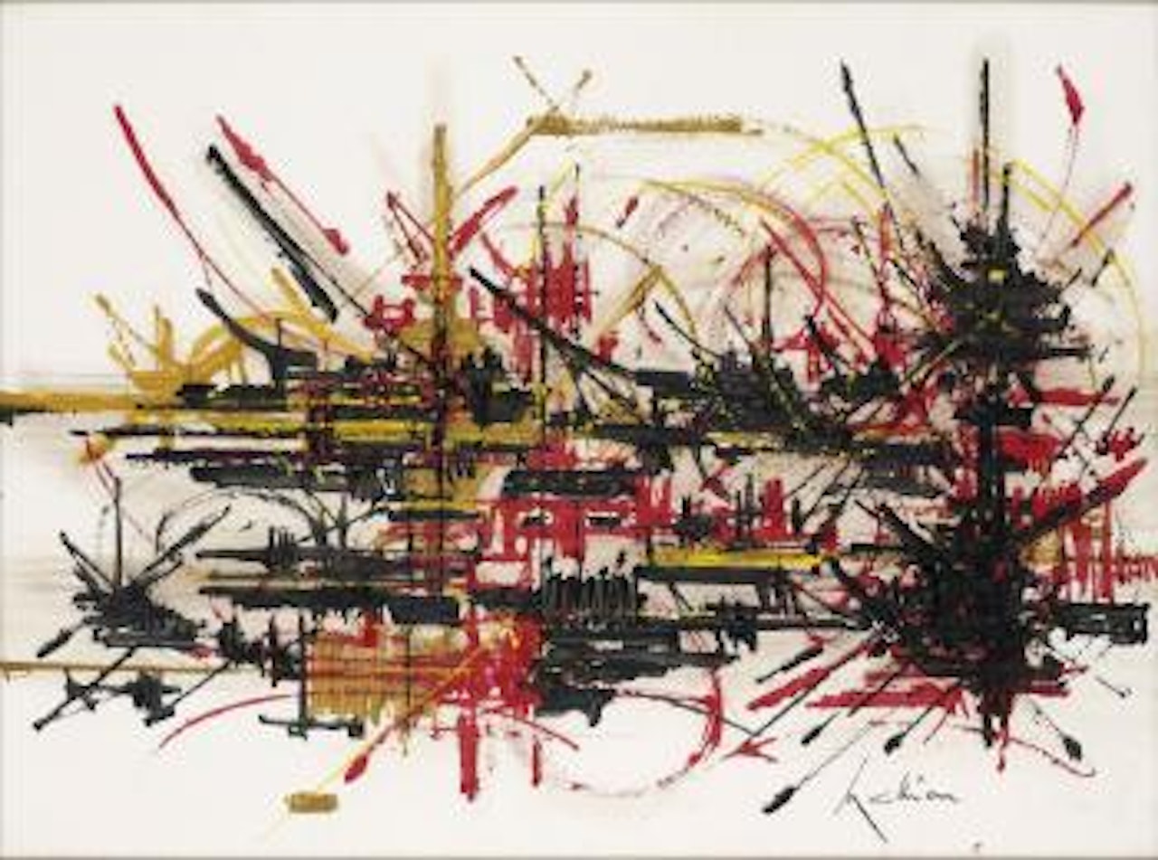 Composition by Georges Mathieu