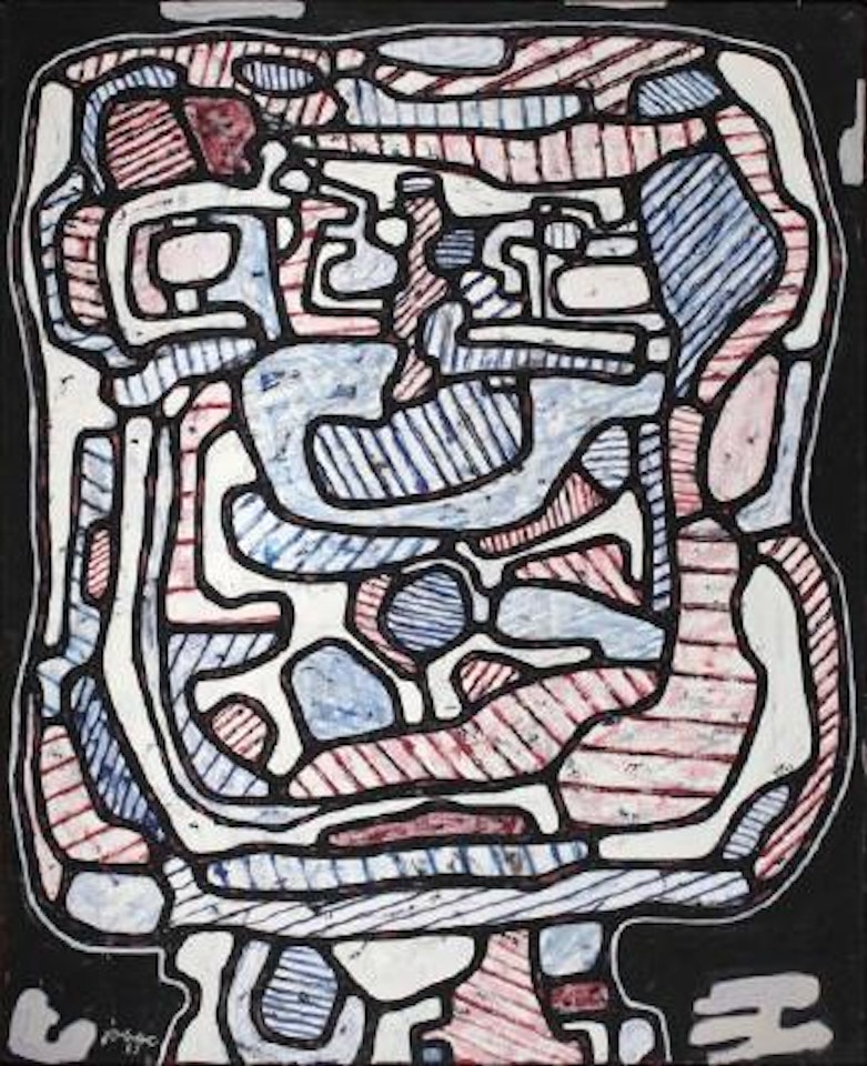 Chiffre légendaire du lavabo by Jean Dubuffet
