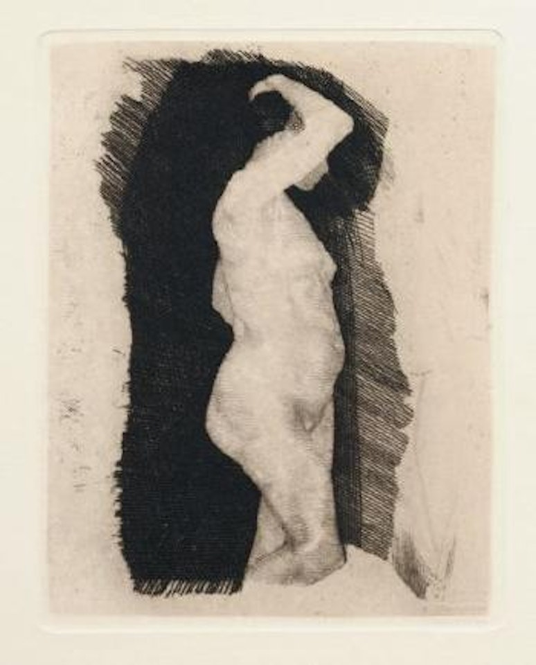 Stehender weiblicher Akt by Kathe Kollwitz