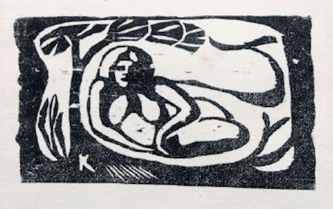 Femme couchée sous un Arbre by After Paul Gauguin