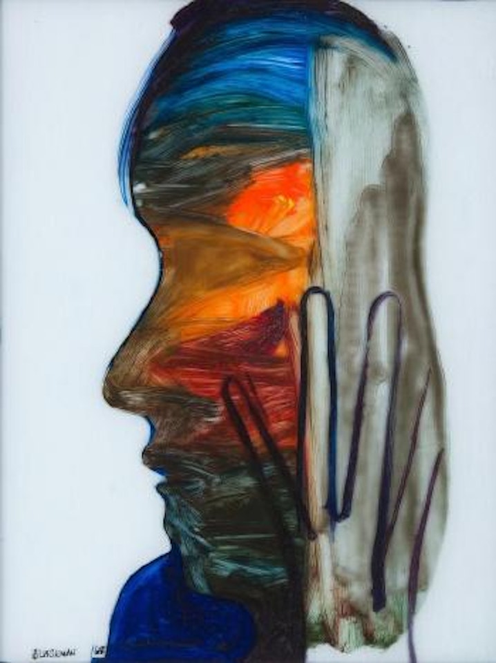 Face and hand by Charles Blackman