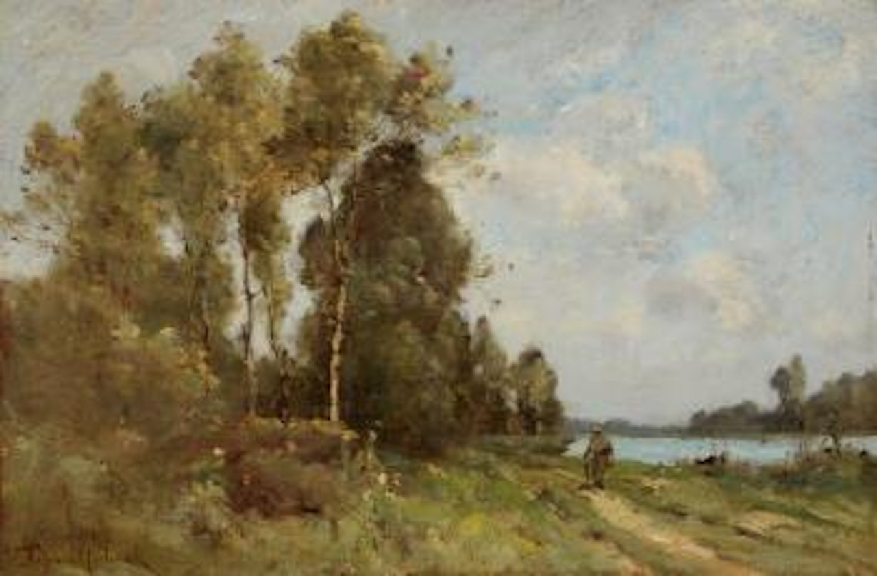 Bord de rivière by Paul Désiré Trouillebert