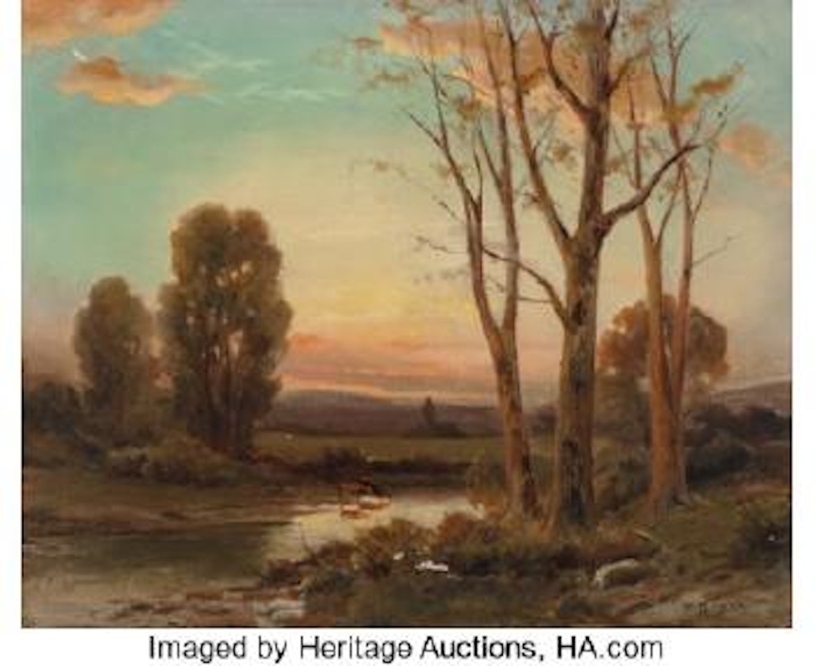Sunset at the River by Angel Espoy