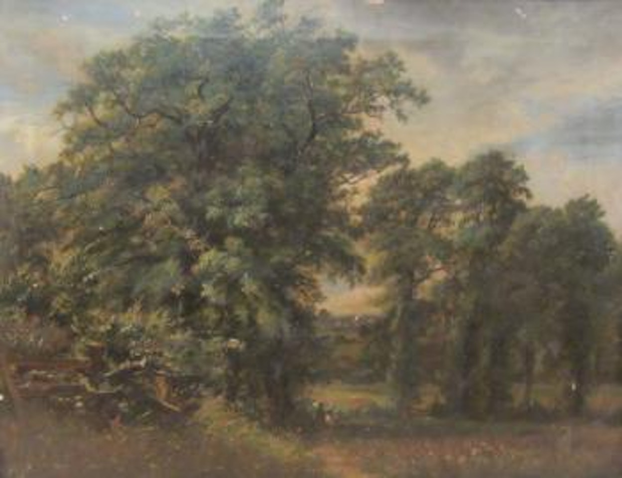 View of Wardour Castle through the Trees by Lionel Constable