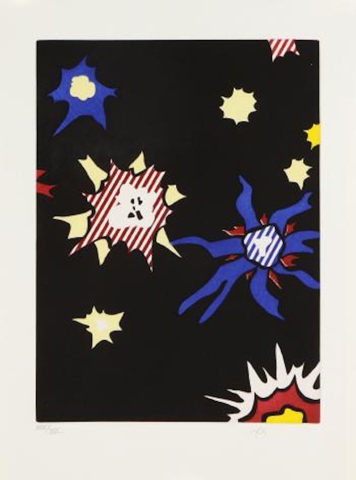 o.T. (schwarzer Himmel) by Roy Lichtenstein