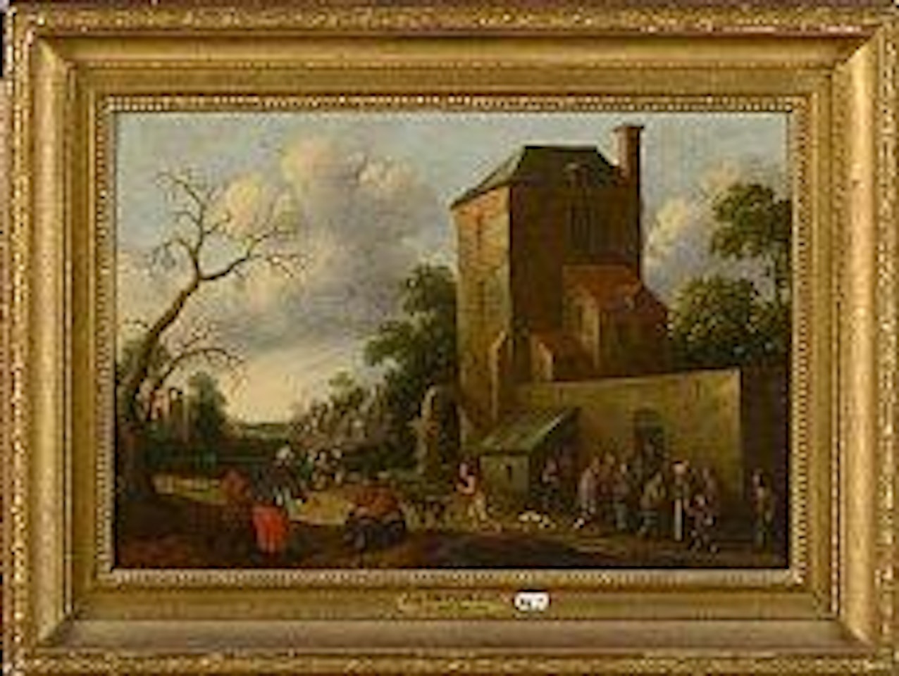 Scène villageoise by Joost Cornelisz Droochsloot